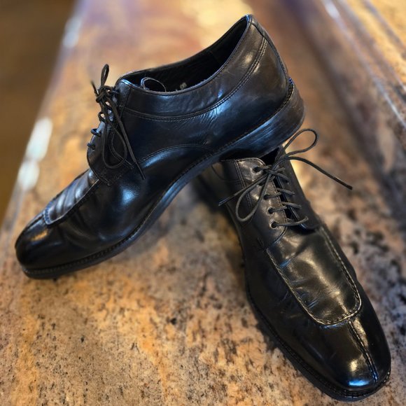 Cole Haan Classic Black Leather  Oxfords. - Picture 7 of 12